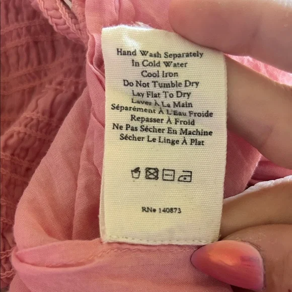 LoveShackFancy Pink Floral Halter Mini Dress - Picture 4 of 5